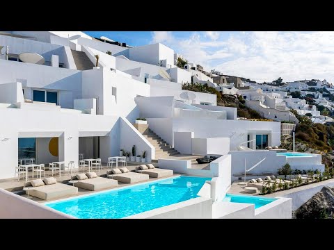Saint Santorini, Greece - Most Exclusive Hotel in Santorini | 4K Tour & Vlog