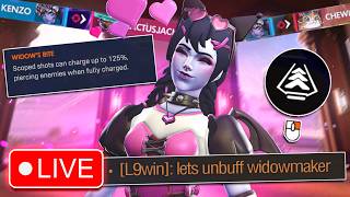 [🔴LIVE]  Becoming rank 1 widowmaker in overwatch