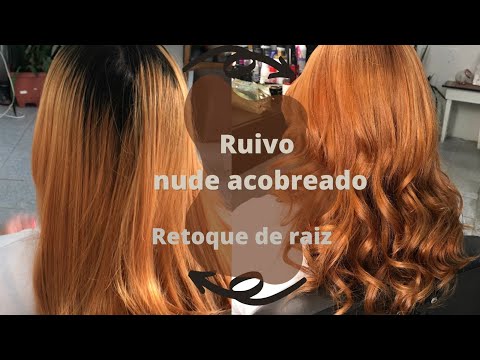 Retoque de raiz - Ruivo Nude acobreado