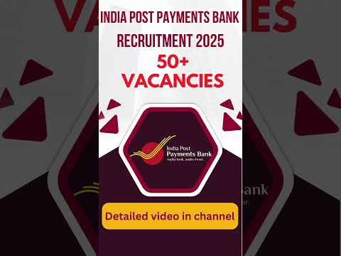 India Post Payments Bank Recruitment 2025 | Apply Now #govtjobs2025 #job #indianpostrecruitment