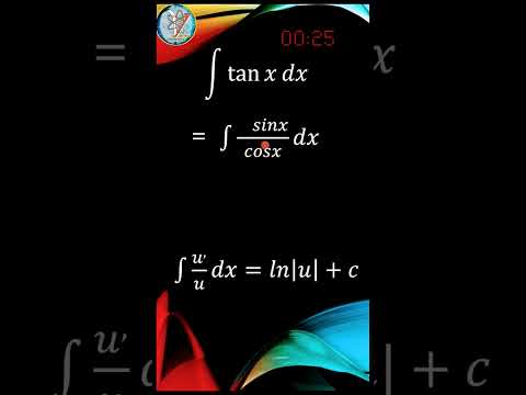 💥 انتگرال تانژانت در یک دقیقه - تکنیک های انتگرال گیری #انتگرال #تانژانت #انتگرال_تانژانت