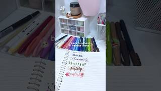 header ideas! #studygram #headerideas #brushpen #lettering