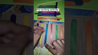 Pre-writing activity idea  Ep 1 (using popsicle sticks)