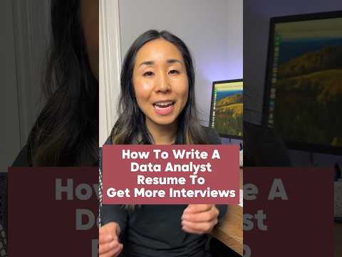 How To Write A Data Analyst Resume To Get More Interviews