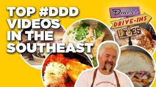 Top #DDD Videos in the Southeast with Guy Fieri | Diners, Drive-Ins, and Dives | Food Network