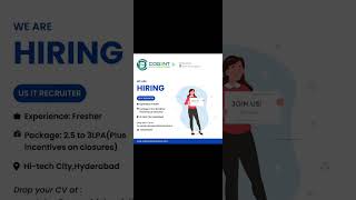 Cogent Data Solutions Hiring Freshers | US IT Recruiter Jobs in Hyderabad | 2.5 to 3 LPA Salary