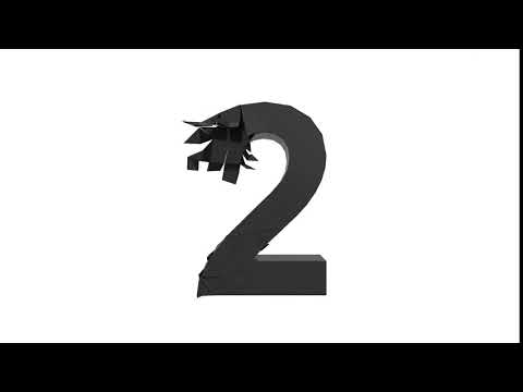 No Copyright Free Figure Number 2 Countdown Background video.....