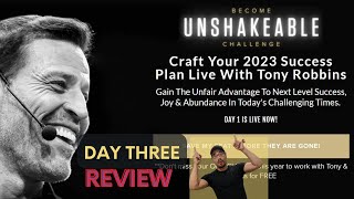 Become Unshakeable Challenge Day 3 - Short Recap and Review (Tony Robbins)