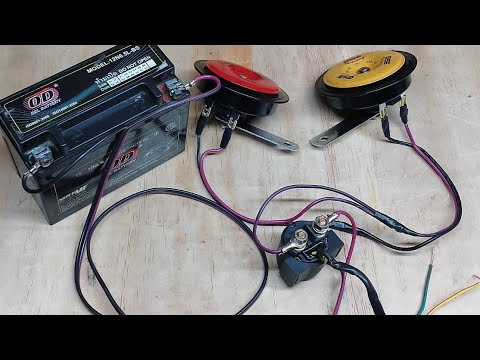 Installing Horn with Starter Relay | WATER RESISTANT | @ok-ka-brad