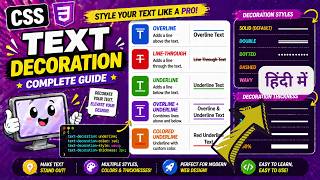 CSS Text Decoration Tutorial | Underline, Overline, Strike, Styles, etc. | IT WALA | HINDI-हिंदी