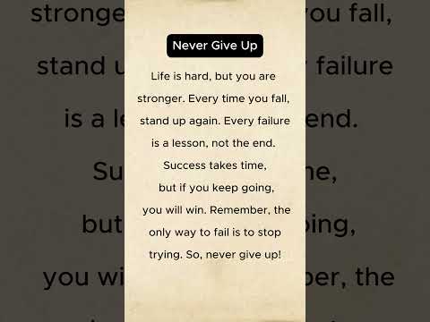 Never Give Up | English Listening Practice ✅ | #english #listening