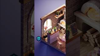 Modeling a window in Blender 3D #b3d #blender3d #stylized3d #blender3dtutorial #3dmodeling