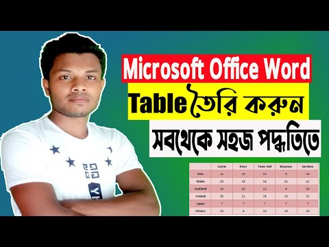 How to Create Table in Microsoft Office Word | Full Tutorial in Bangla