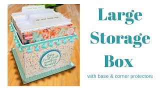 Storage Box Tutorial | 6 x 6 Paper Storage | DIY Chipboard Storage Box