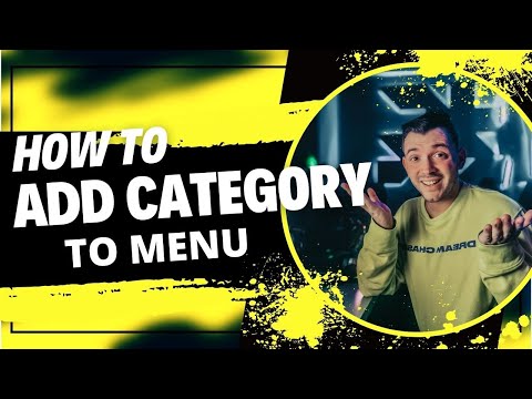 How to add category to menu