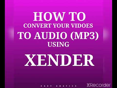 Covert video to audio using xender.