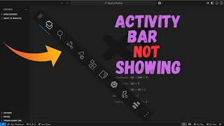 Activity Bar Not Showing In VS Code Problem Solved.. #vscode#coding#programming#solutions#education