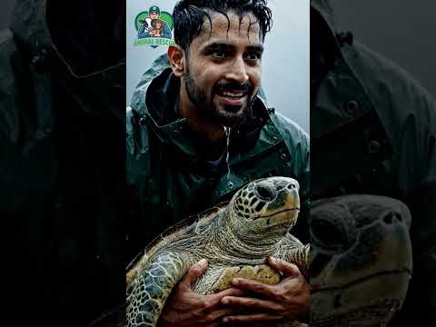 He Found a Trapped Sea Turtle in the Storm… What He Did Next Will Melt Your Heart