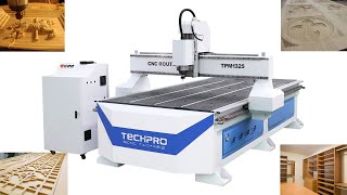 TechPro®  high quality TPM1325 wood cutting machine cnc router.