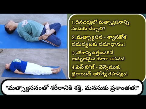 మత్స్యాసన ఉపయోగాలు,సరైన విధానం | మత్స్యాసన ఎలా చేయాలి | how to do mathyasana