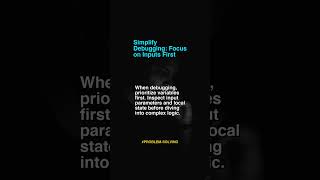 Simplify Debugging Focus On In