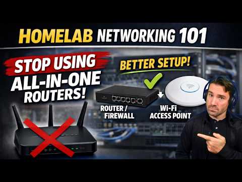 Homelab Networking 101: Stop Using All-In-One Wireless Routers