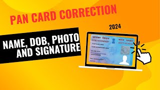 Pan Card DOB Correction Online 2024 | How to make Date of Birth corrections in Pan Card Online 2024