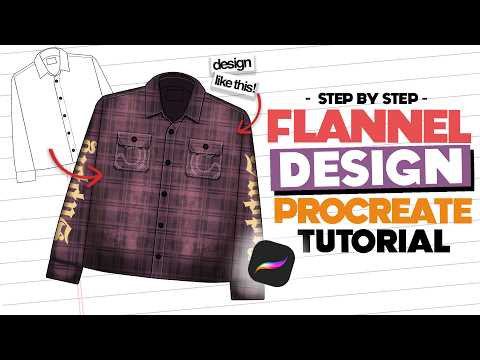 How I Design a Flannel Shirt in Procreate | Step-by-Step Tutorial