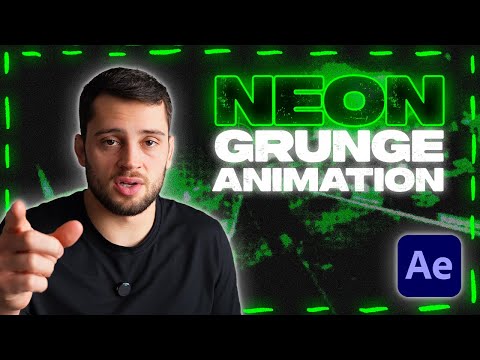 NEON GRUNGE ANIMATIONS [AFTER EFFECTS] - FULL TUTORIAL