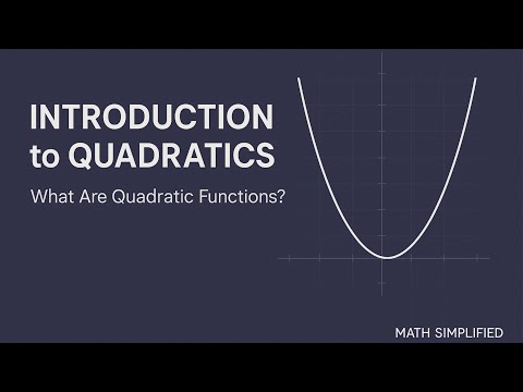Algebra 1 - Introduction to Quadratics