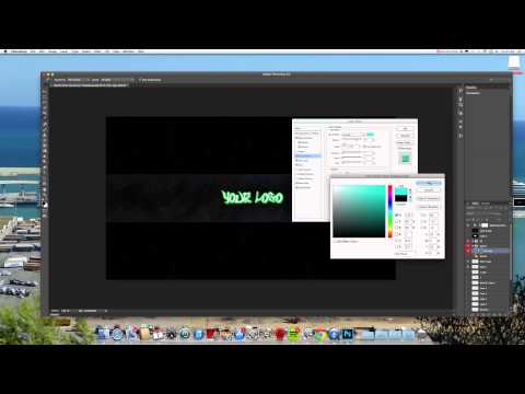 How to create a channel art on photoshop (easy)