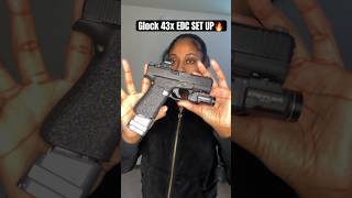 Glock 43x MOS EDC Set Up🔥🔥 #43x #glock #ak47 #shorts #guntuber