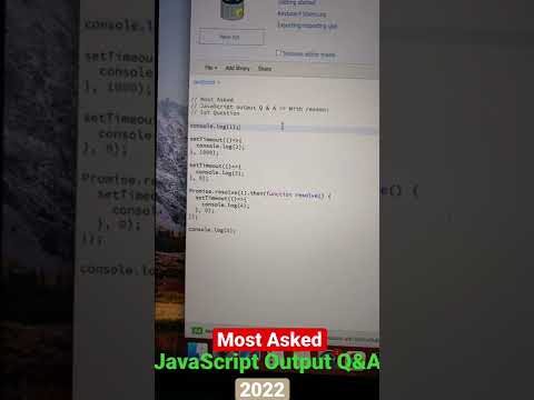 (Q-2) Most Asked JavaScript Output Q&A #javascrpit #interview #important #reactnative #react #asked