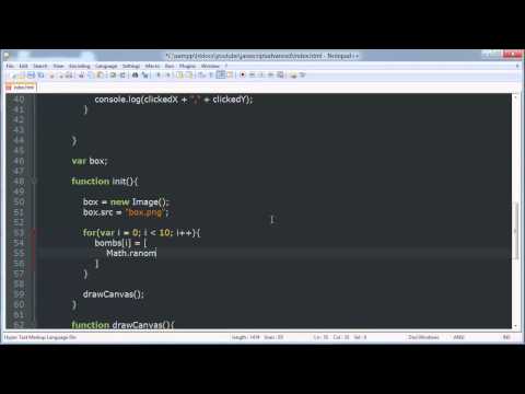 Mine Generation - Minesweeper JavaScript & Canvas Game Development Tutorial 4