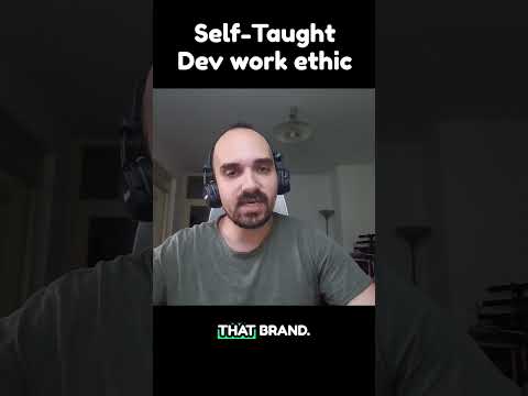 Self Taught Developer Work Ethic - Ivan Djordjevic