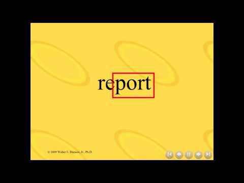 The English Code Language Training System:  Word Construction