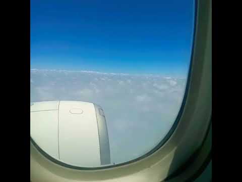 The Most Peaceful View from the Sky | Airplane Window Shot.