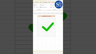 Merge Trick In Excel 💯🚀 #excel #excelcourse #exceltutorial #exceltraining #microsoftexcel #msoffice