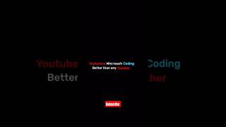 Youtubers who teach coding better than any teacher | #coding #shorts #shortsviral #youtubeshorts #ai