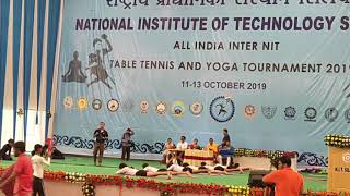 Yoga girls NIT SILCHAR-AIINIT YOGA TOURNAMENT 2019