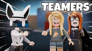 Running into HACKERS & TEAMERS in MM2