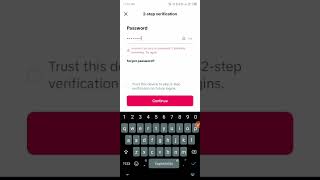 TikTok 2 Step Verification Problem Solved #shorts #tiktok