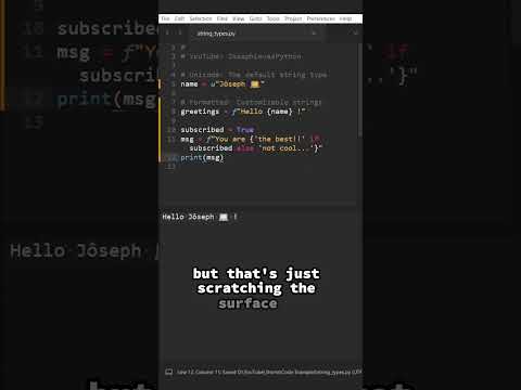 Python Has 4 Types of String !?