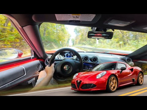 Driving a 400 whp Alfa Romeo 4C with 1 hand on street and track