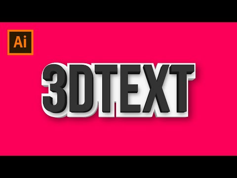 Realistic 3D Text Effect - Adobe Illustrator Tutorial