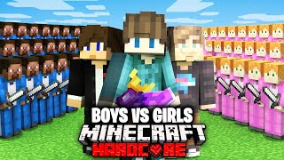 1000 Players Simulate Boys vs Girls Civilization in Minecraft!