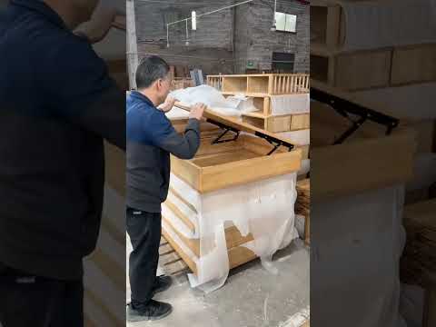 A solid wood sofa that can be stored,And super capacity.#solidwood #sofa #solidwoodfurniture #home