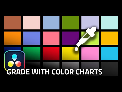 MATCH Cameras with COLOR CHARTS (X-Rite DataColor ColorChecker) - DaVinci Resolve TUTORIAL 18.5
