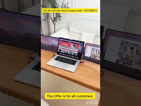 Triple Monitor Setup! Temu 30% Discount Code {ACT200019}:Instant Savings on Your Order#temucode#temu
