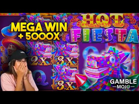 🧨 MEGA WIN ON HOT FIESTA 5000X   by JAY 🧡 GambleMojo